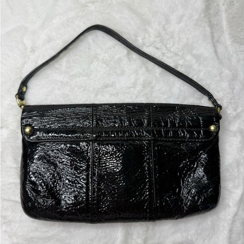 COACH Patent Leather Black Mini Purse Wristlet - Picture 2 of 6